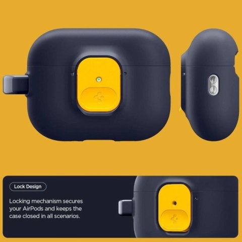Etui Spigen Nano Pop na AirPods Pro 3 - granatowo-żółte Spigen