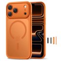 Etui Tech-Protect Magpeak MagSafe CC na iPhone 17 Pro - pomarańczowe Tech-Protect