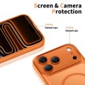 Etui Tech-Protect Magpeak MagSafe CC na iPhone 17 Pro - pomarańczowe Tech-Protect