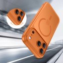 Etui Tech-Protect Magpeak MagSafe CC na iPhone 17 Pro - pomarańczowe Tech-Protect