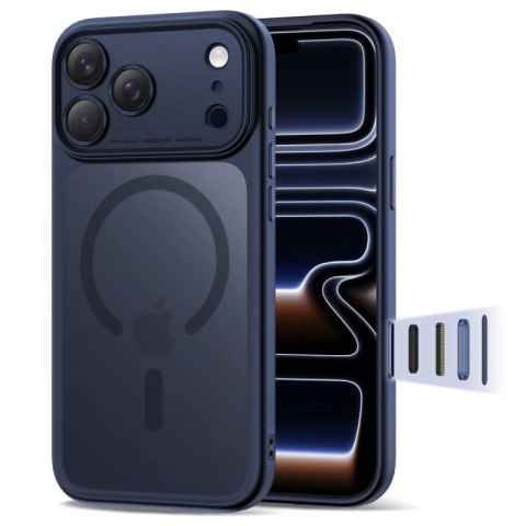 Etui Tech-Protect Magpeak Magsafe CC na iPhone 17 Pro Max - granatowy mat Tech-Protect