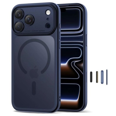 Etui Tech-Protect Magpeak Magsafe CC na iPhone 17 Pro Max - granatowy mat Tech-Protect