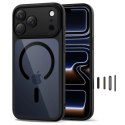 Etui Tech-Protect Magpeak Magsafe CC na iPhone 17 Pro Max - przezroczysto-czarne Tech-Protect