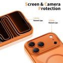 Etui Tech-Protect Magpeak Magsafe CC na iPhone 17 Pro Max - przezroczysto-pomarańczowe Tech-Protect