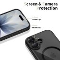 Etui Tech-Protect Magpeak Magsafe CC na iPhone 17- przezroczysto-czarne Tech-Protect