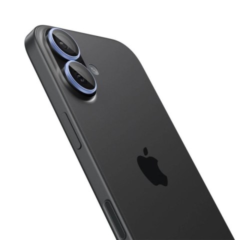 Osłona aparatu Spigen Optik Pro GLAS.TR "EZ FIT" 2-pack na iPhone 16 / 16 Plus / 17 - niebieska Spigen