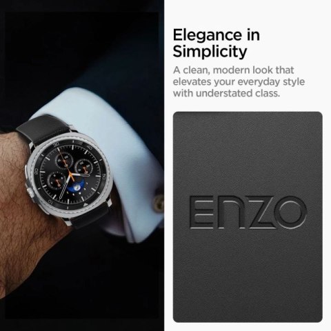 Pasek Spigen Enzo na Samsung Galaxy Watch 40 / 44 / 46 mm - czarny Spigen