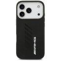 Etui AMG Silicone Oversize Rhombs MagSafe na iPhone 17 Pro - czarne Mercedes
