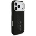 Etui AMG Silicone Oversize Rhombs MagSafe na iPhone 17 Pro - czarne Mercedes