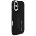 Etui AMG Silicone Oversize Rhombs MagSafe na iPhone 17 - czarne Mercedes