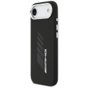 Etui AMG Silicone Oversize Rhombs MagSafe na iPhone Air - czarne Mercedes