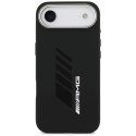 Etui AMG Silicone Oversize Rhombs MagSafe na iPhone Air - czarne Mercedes