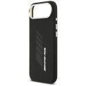 Etui AMG Silicone Oversize Rhombs MagSafe na iPhone Air - czarne Mercedes