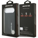 Etui AMG Silicone Oversize Rhombs MagSafe na iPhone Air - czarne Mercedes
