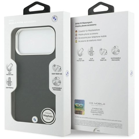 Etui BMW Sign Full Wrapped Metal MagSafe na iPhone 17 Pro Max - czarne BMW