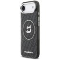 Etui Karl Lagerfeld IML Choupette Head Logo MagSafe na iPhone Air - czarne Karl Lagerfeld