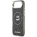 Etui Karl Lagerfeld IML Choupette Head Logo MagSafe na iPhone Air - czarne Karl Lagerfeld