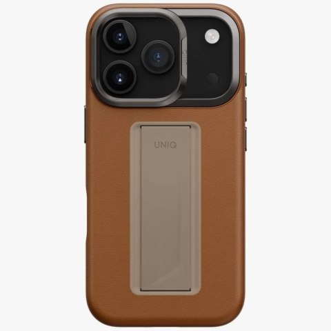 Etui UNIQ Heldro Pro Magclick Charging na iPhone 17 Pro - brązowe UNIQ