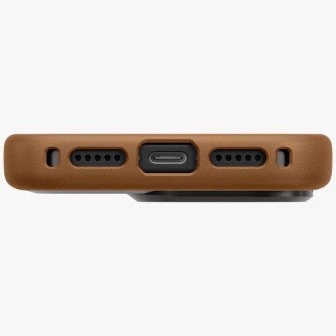 Etui UNIQ Heldro Pro Magclick Charging na iPhone 17 Pro - brązowe UNIQ