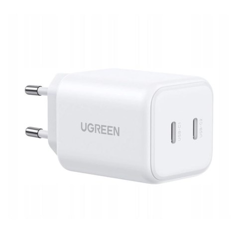 Ładowarka Ugreen GaN 45W 2xUSB-C - biała UGREEN