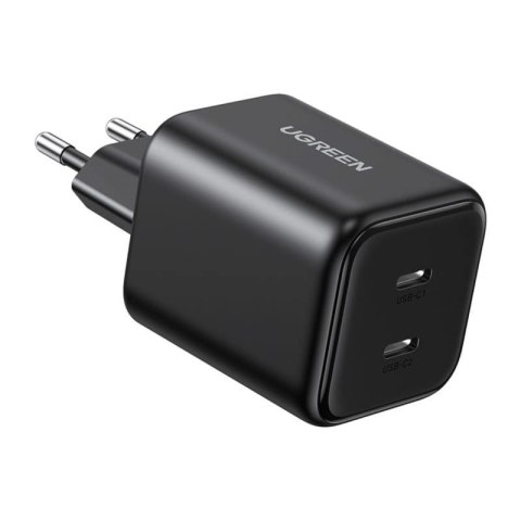 Ładowarka Ugreen GaN 45W 2xUSB-C - czarna UGREEN