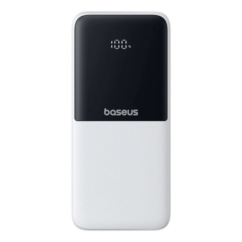 Powerbank Baseus Lipow 10000mAh 22,5W z dwoma wbudowanymi kablami (z kablem Baseus Simple USB-A - USB-C 3A 20cm) - biały Baseus