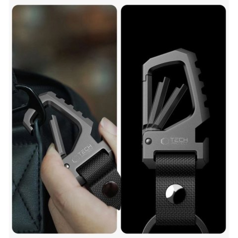 Brelok Tech-Protect Slidelock - czarno-szary Tech-Protect