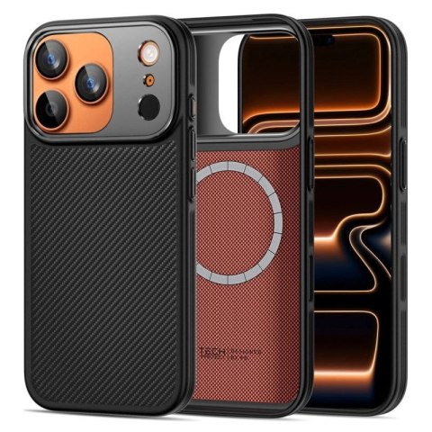 Etui Tech-Protect Kevlar Aramid MagSafe na iPhone 17 Pro Max - czarne Tech-Protect