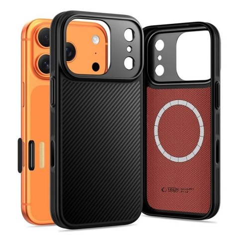 Etui Tech-Protect Kevlar Aramid MagSafe na iPhone 17 Pro - czarne Tech-Protect
