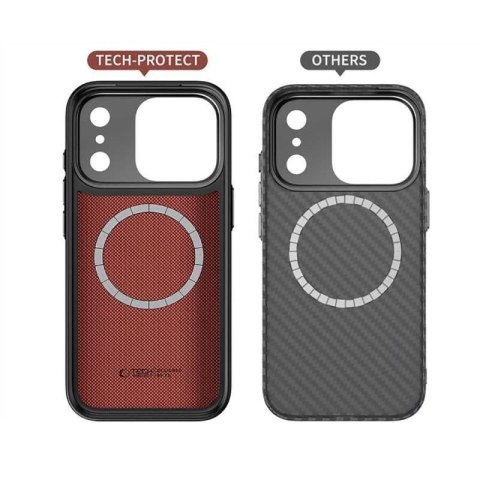 Etui Tech-Protect Kevlar Aramid MagSafe na iPhone 17 Pro - czarne Tech-Protect