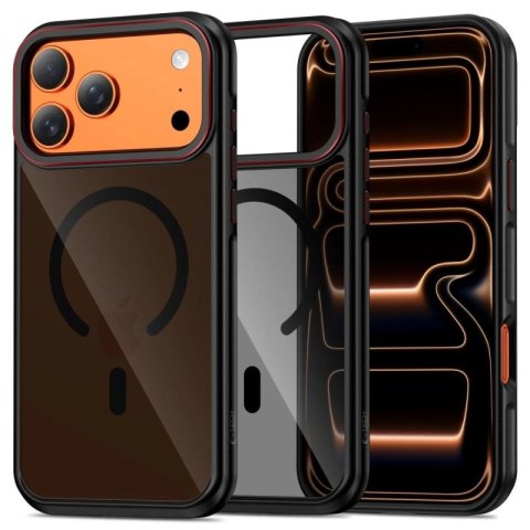 Etui Tech-Protect MagHybrid MagSafe na iPhone 17 Pro Max - czarno-czerwone Tech-Protect