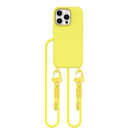 Etui Tech-Protect Magnecklace MagSafe na iPhone 16 Pro - żółte Tech-Protect