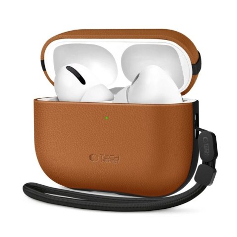Etui Tech-Protect NaturalFit na AirPods Pro 3 - brązowe Tech-Protect