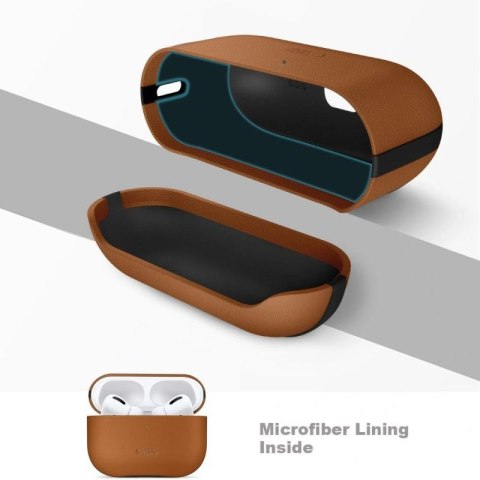 Etui Tech-Protect NaturalFit na AirPods Pro 3 - brązowe Tech-Protect