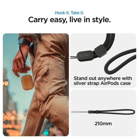 Etui Tech-Protect NaturalFit na AirPods Pro 3 - brązowe Tech-Protect