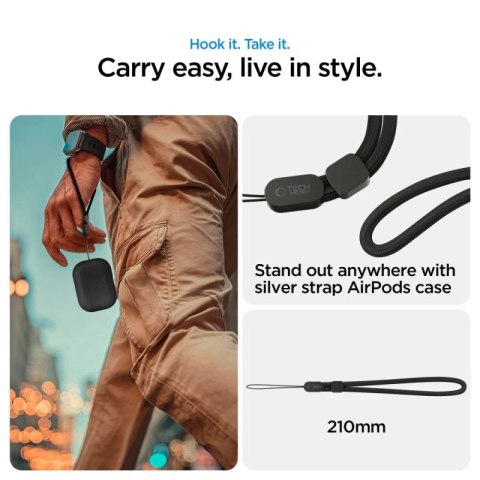 Etui Tech-Protect NaturalFit na AirPods Pro 3 - czarne Tech-Protect