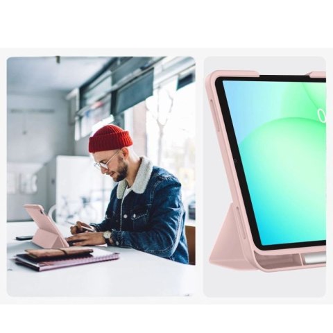 Etui TechProtect SmartCase Pen na Samsung Galaxy Tab A9+ / A11+ Plus 11.0 X210 / X215 / X216 / X230 / X235 / X236 - różowe Tech-Protect