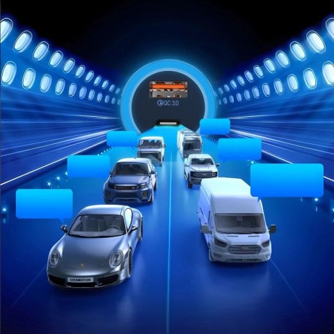 Ładowarka samochodowa Dudao R4Ultra 120W Power Delivery Quick Charge LED USB-A USB-C - szary Dudao