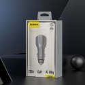 Ładowarka samochodowa Dudao R4Ultra 120W Power Delivery Quick Charge LED USB-A USB-C - szary Dudao