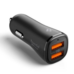 Ładowarka samochodowa Spigen Essential EV302 30 W 2-porty USB-A - czarna Spigen