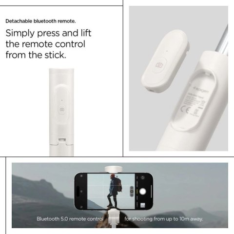 Selfie stick Spigen S541W Bluetooth - biały Spigen