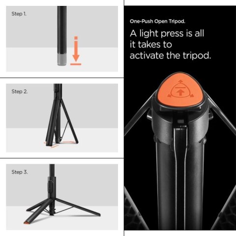 Selfie stick Spigen S541W Bluetooth - czarny Spigen