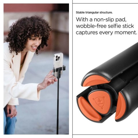 Selfie stick Spigen S541W Bluetooth - czarny Spigen