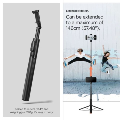Selfie stick Spigen S541W Bluetooth - czarny Spigen