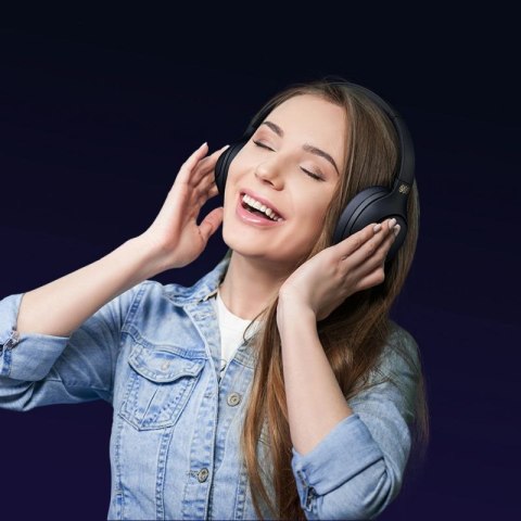 Słuchawki nauszne QCY H3 z ANC i Bluetooth 5.4 - czarne QCY
