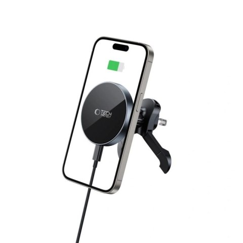 Uchwyt Samochodowy Tech-Protect mm15W-V5 Magnetic MagSafe na kratkę nawiewu - czarny Tech-Protect