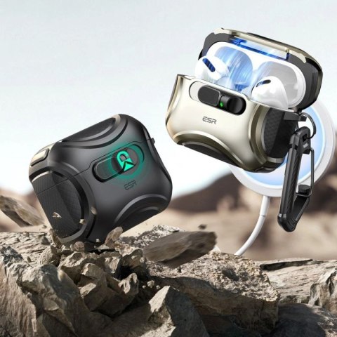 Etui ESR Cyber FlickLock MagSafe na AirPods Pro 3 - srebrne ESR