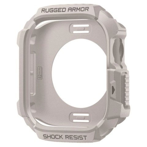 Etui Spigen Rugged Armor na Apple Watch 42 mm - beżowe Spigen