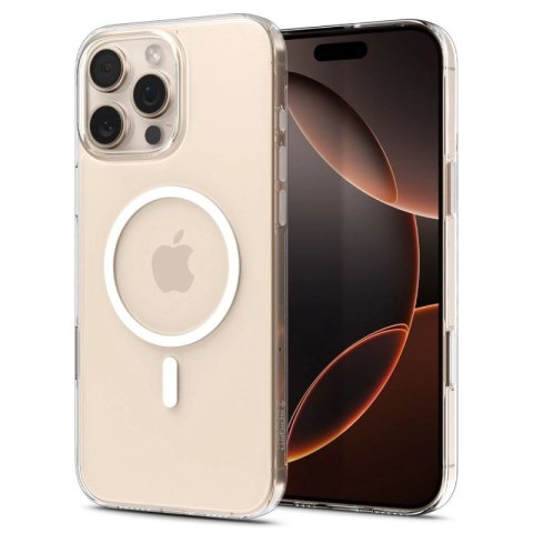 Etui Spigen Thin Fit MagSafe na iPhone 16 Pro - przezroczysto-białe Spigen