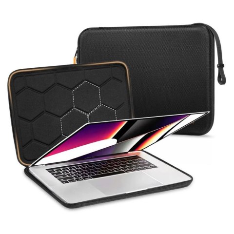 Etui Tech-Protect Hardpouch na laptopa 15-16 - czarno-pomarańczowe Tech-Protect